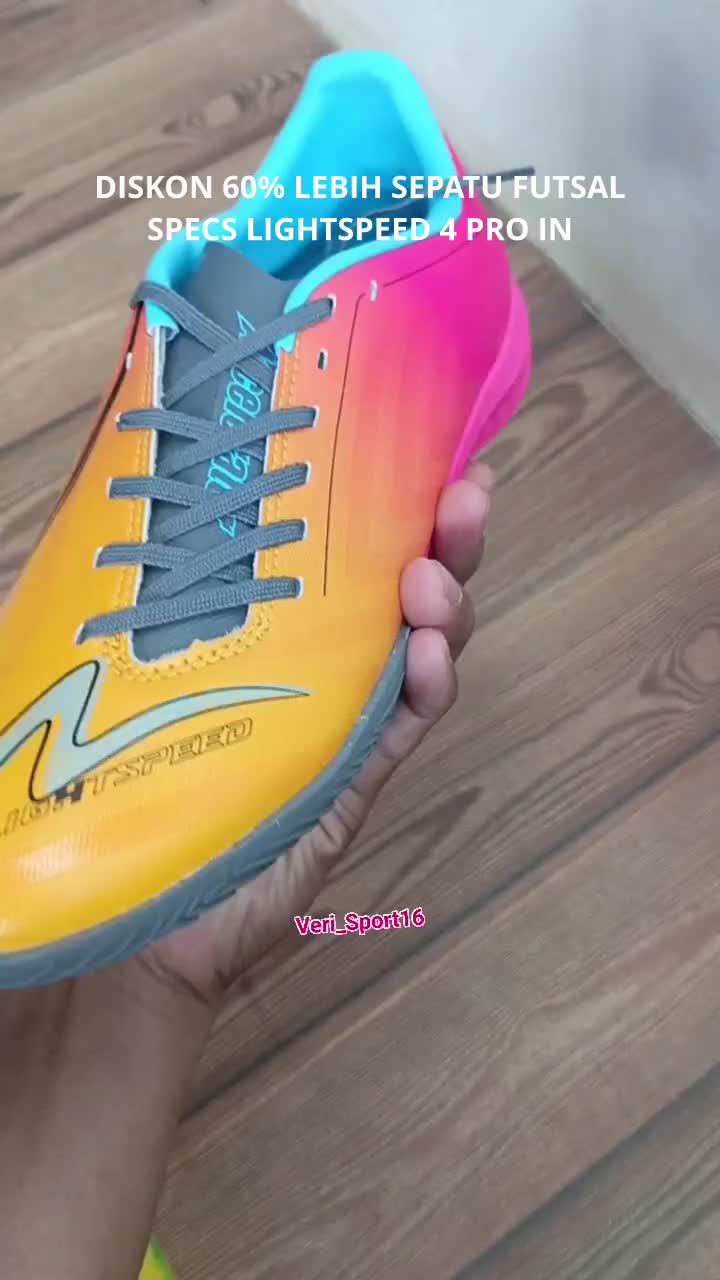 DISKON 60% SEPATU FUTSAL.
SPECS LIGHTSPEED 4 PRO IN.
BIRU 38 39 40 41 42
PINK 40 42
Rp.599.800 JADI Rp.230.000.

VERI SPORT ORIGINAL GAK HAR
