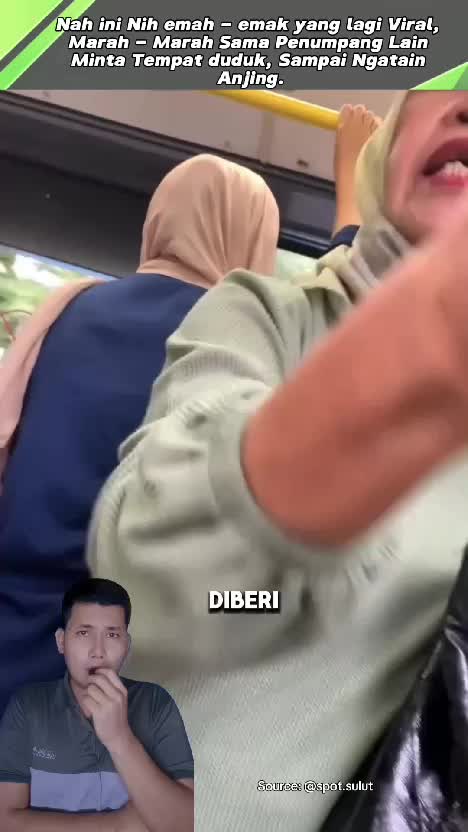 Emak - Emak Viral Lantaran Memakai Penumpang Lain Mintak Tempat duduk gak dikasih. #RCTIPlus  #videoviral  #videoedukasi 