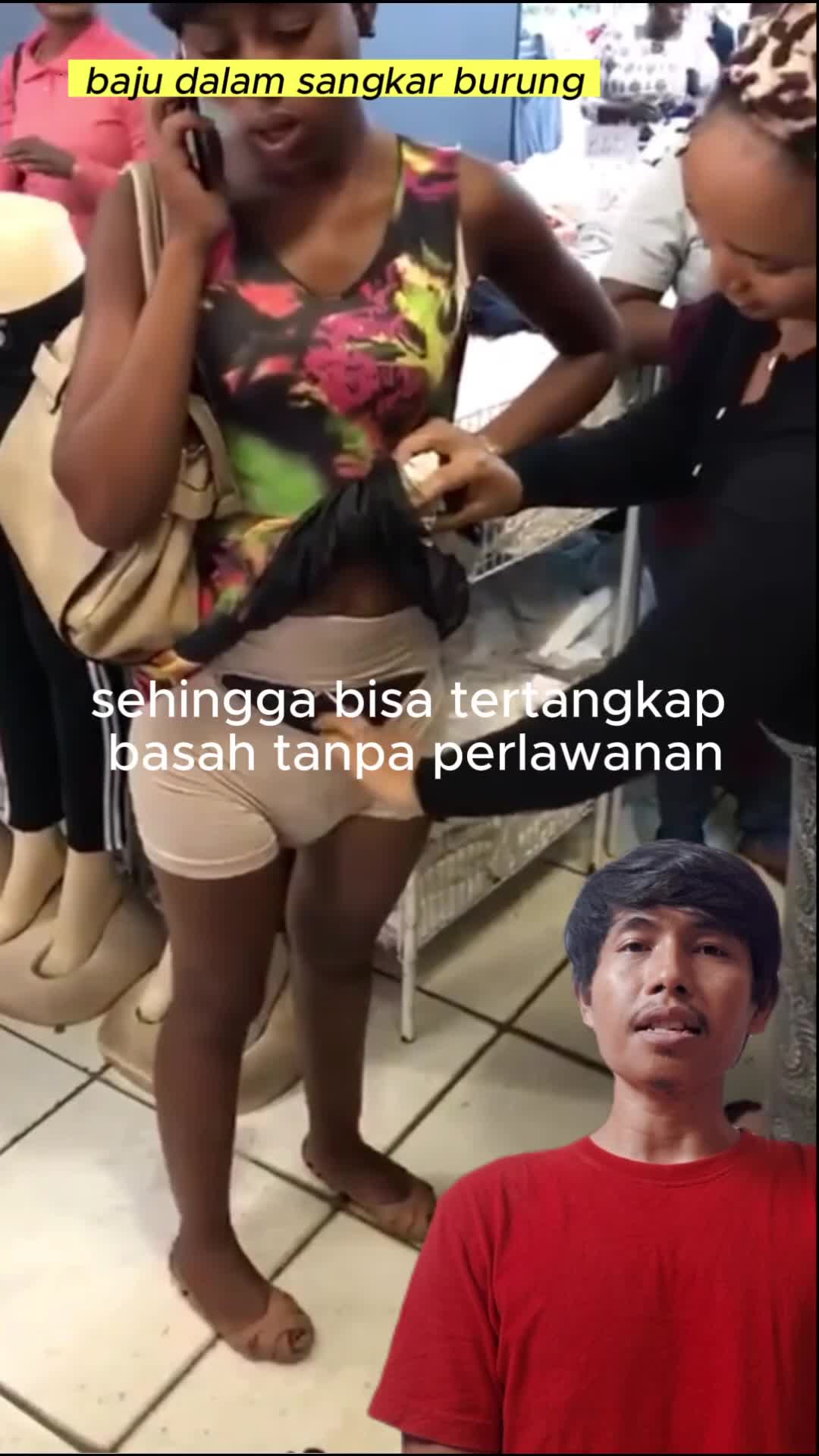 pencuri sarang burung tertangkap basah #pencuri #wanita #sarangburung