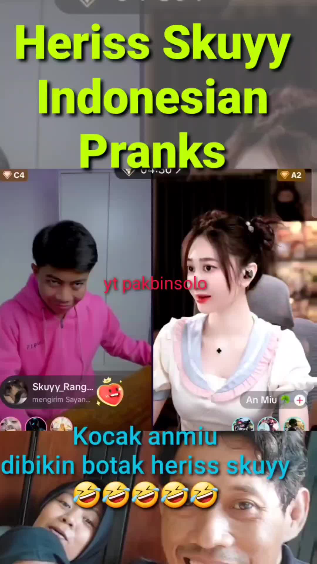 anmiu jadi botak #herissskuy #prank #reaction #fyp #trending #lucu 