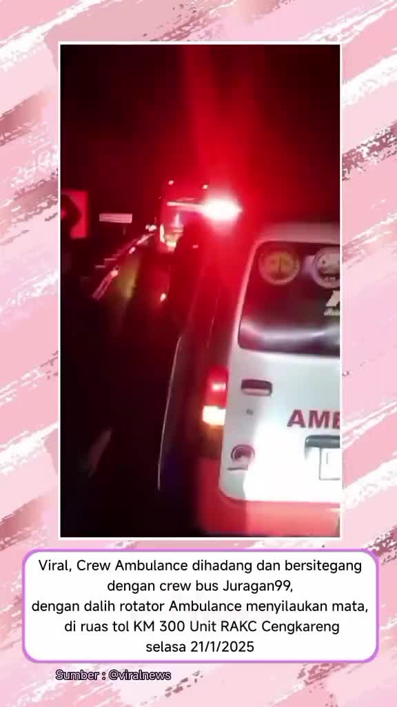 viral mobil ambulance dihadang sama mobil bus!!! 
 #RCTIPlus  #HOTrctiplus  #icrcti  #RCTIoke  #Berita Terkini  #Berita RCTI  #beritaviral