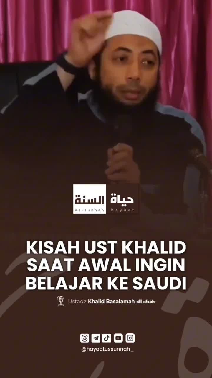 ustad Khalid waktu pergi Madinah untuk belajar

#madinah #makkah #salaf #manhaj #tauhid 
