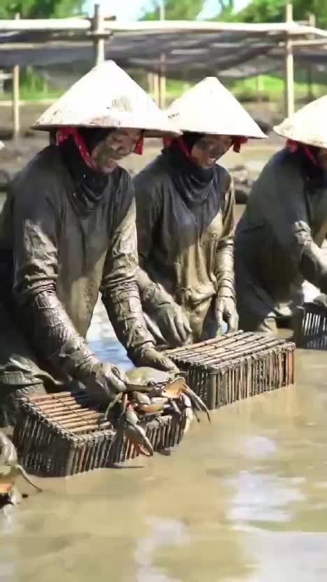 panen kepiting  #kepiting 