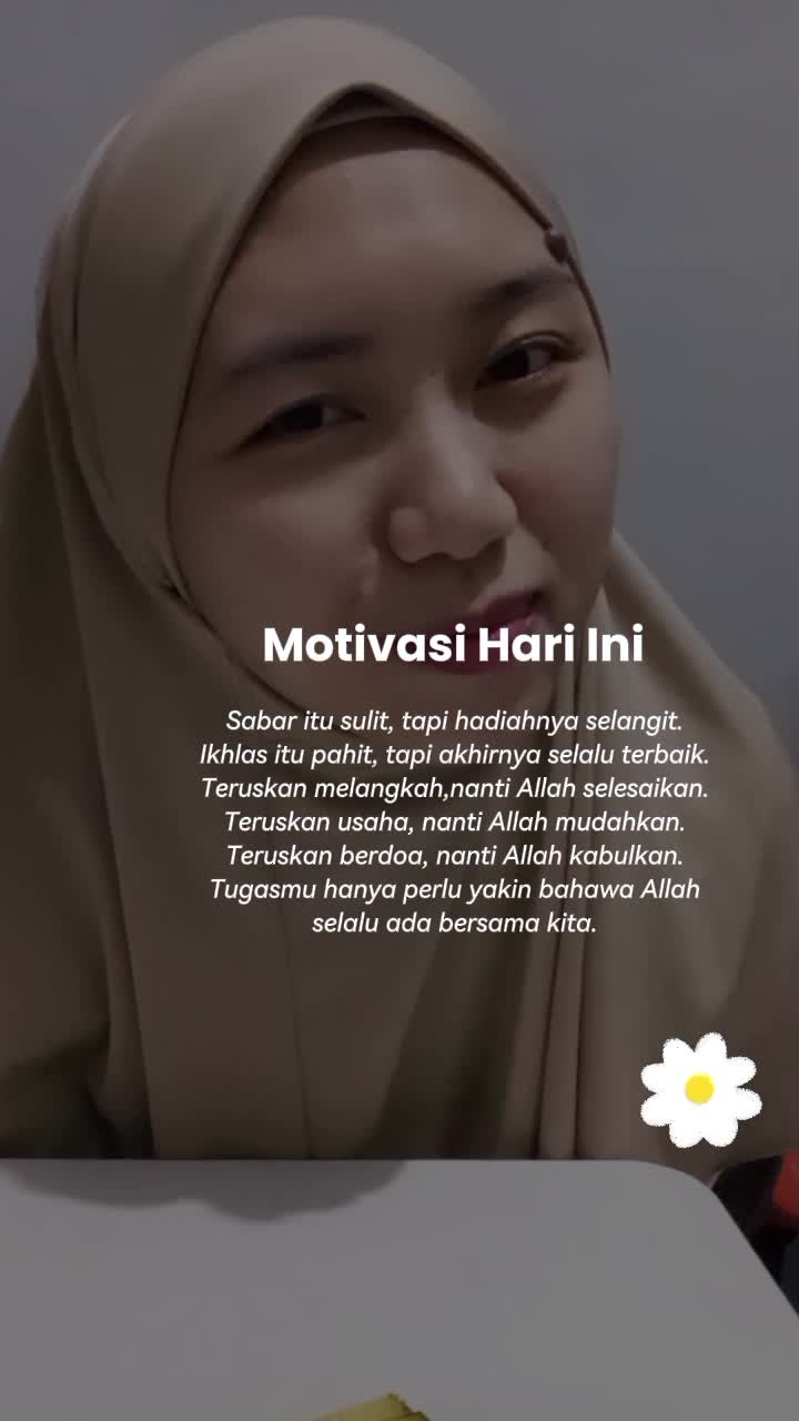 Motivasi hari ini