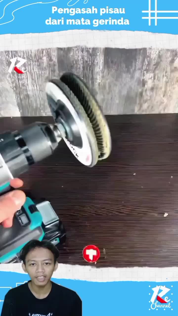 Pengasah pisau dari mata gerinda flap disc
#shorts 
#RCTIPlus 
#RCTIoke 
#HOTrctiplus 
#fypシ゚viral 
#1TRENDING
#short 
#shortplus 
#kulibang