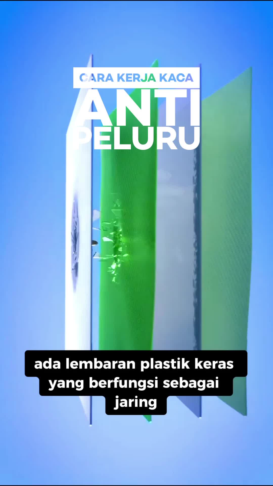 Cara kerja kaca Anti Peluru 