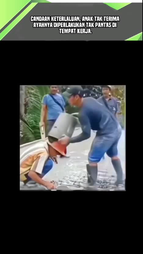 Anak Ini Tak Terima Ayahnya dibuat Candaan berlebihan.  #videoviral  #faktaviral  #videoedukasi 