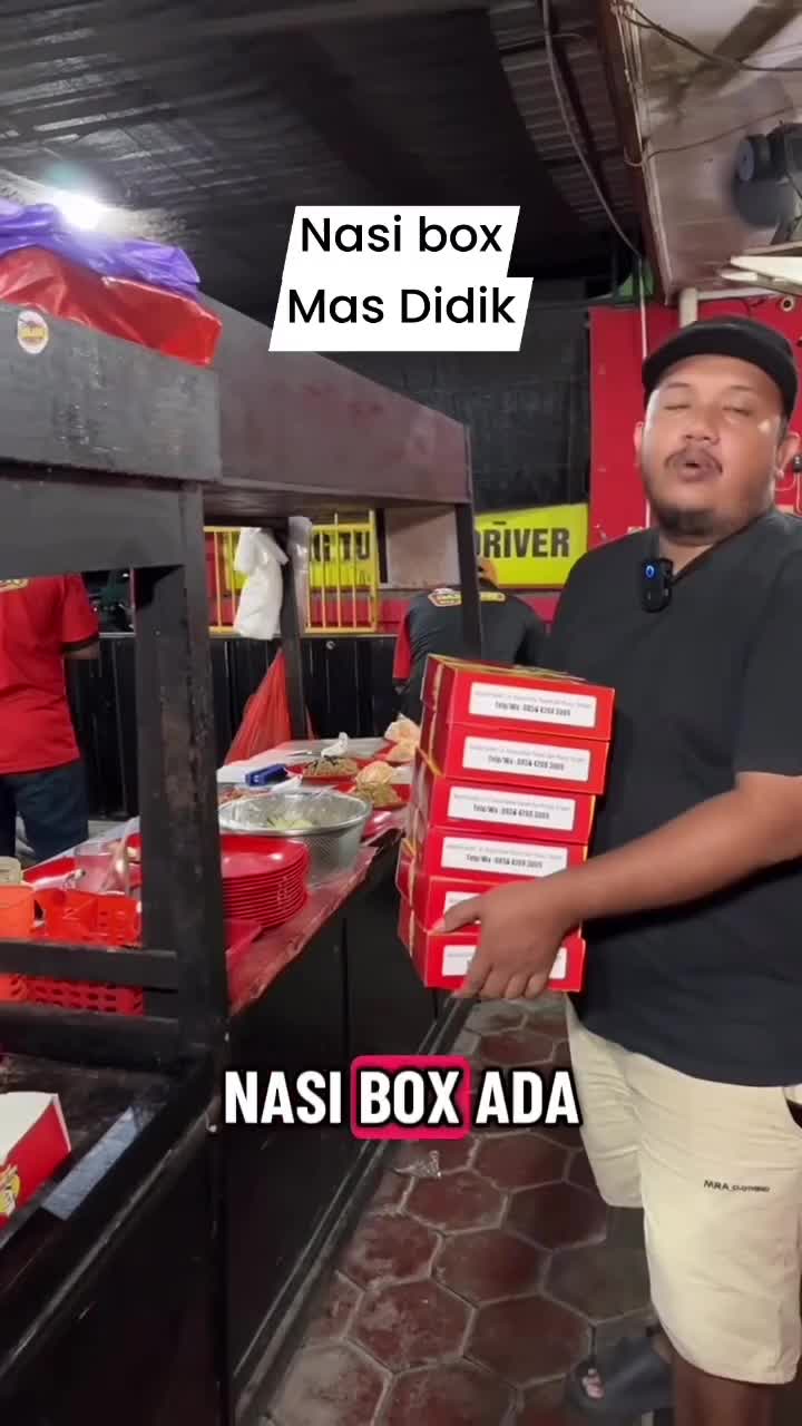 Nasi box ready bolo, ayoo di full kan