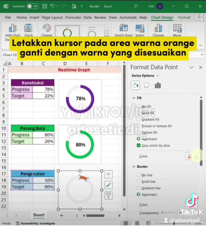 Membuat Grafik Bergerak Excel