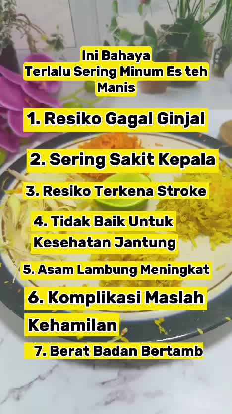 Akibat sering minum es teh manis 🥲
