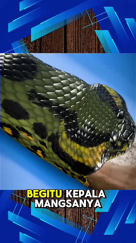 fakta... ular bisa memakan, makanan yang lebih besar dari badan nya