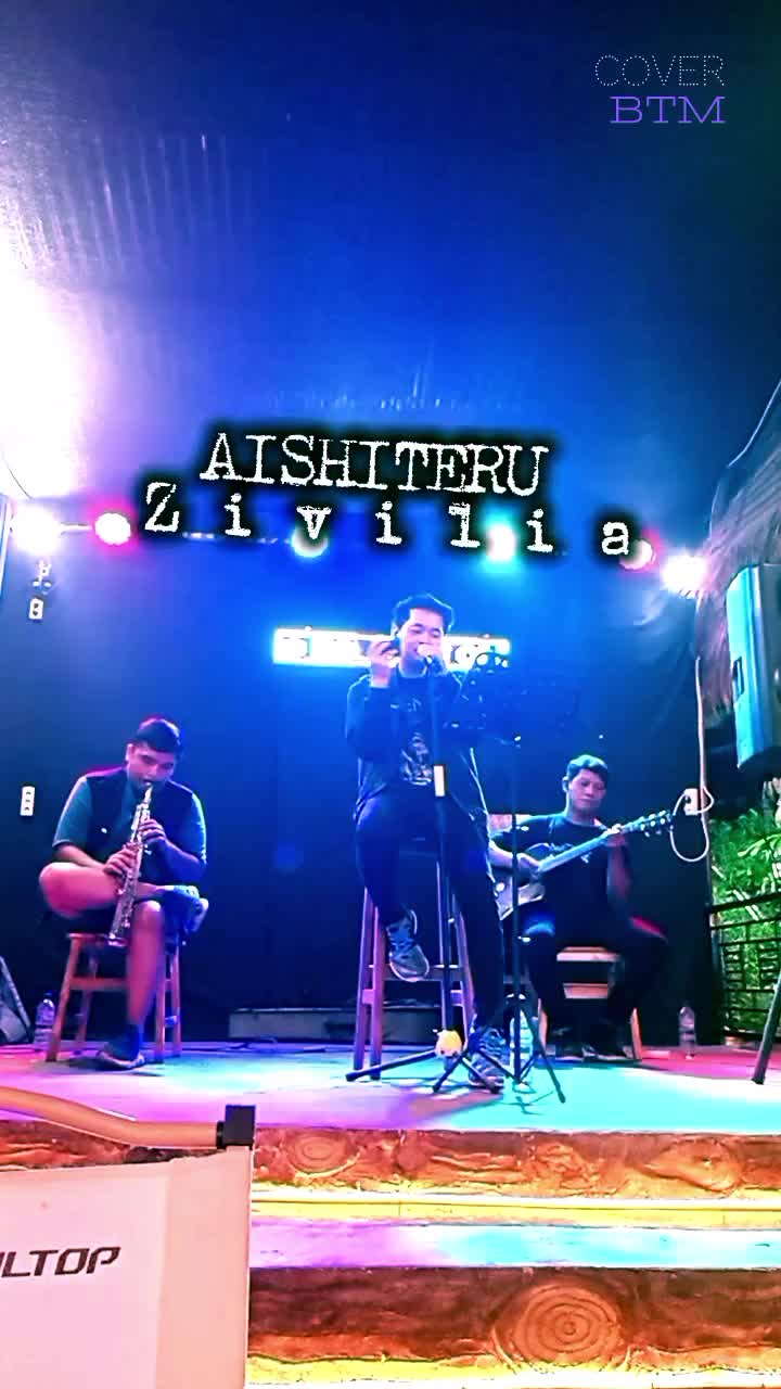 A i S H I T E R U   √ZIVILIA

B T M C V R

vocal ; Dedehart
Saxo: Harry Simanjuntak
Gitar : Baron ( Roni) 
 #zivilia 
 #sorotanpublik 
#jang