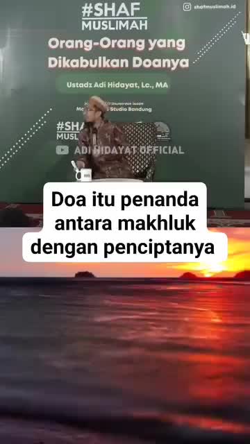 Do'a itu penanda antara makhluk dengan Penciptanya