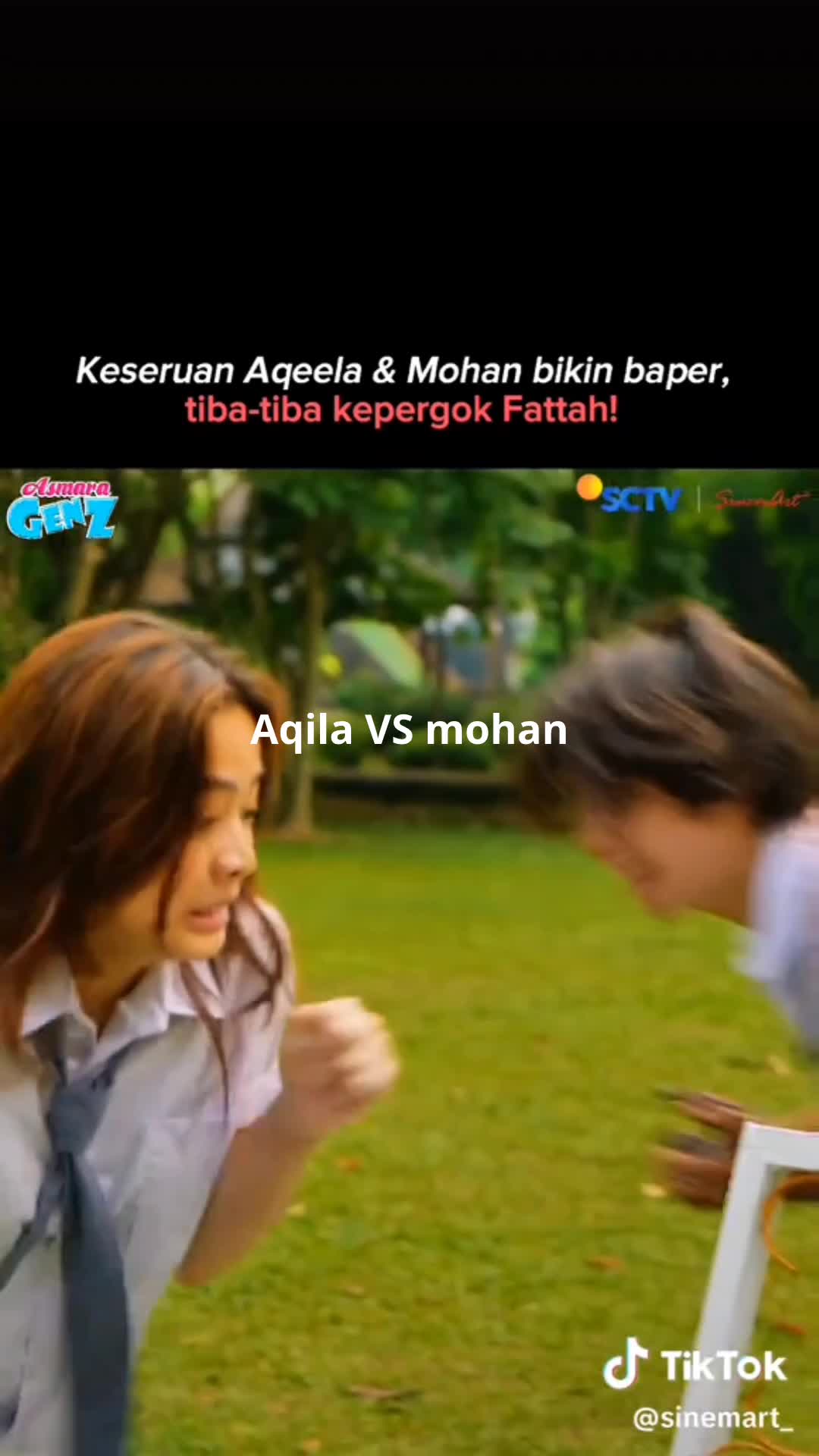 aqila dan Mohan lagi kejar kejaran