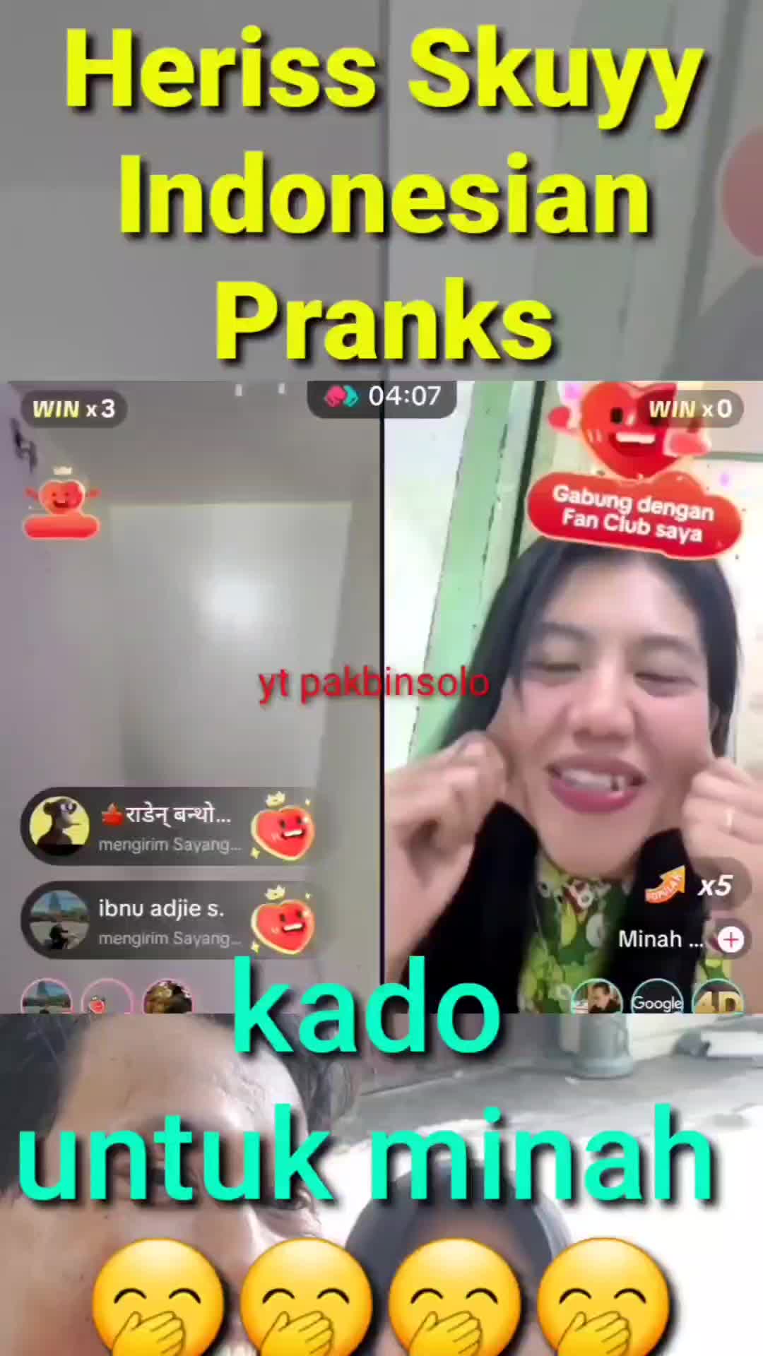 kado untuk minah #herissskuy #prank #lucu 