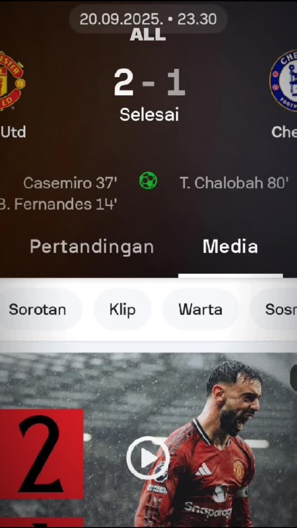 Manchester united melawan Chelsea 🥶🤪