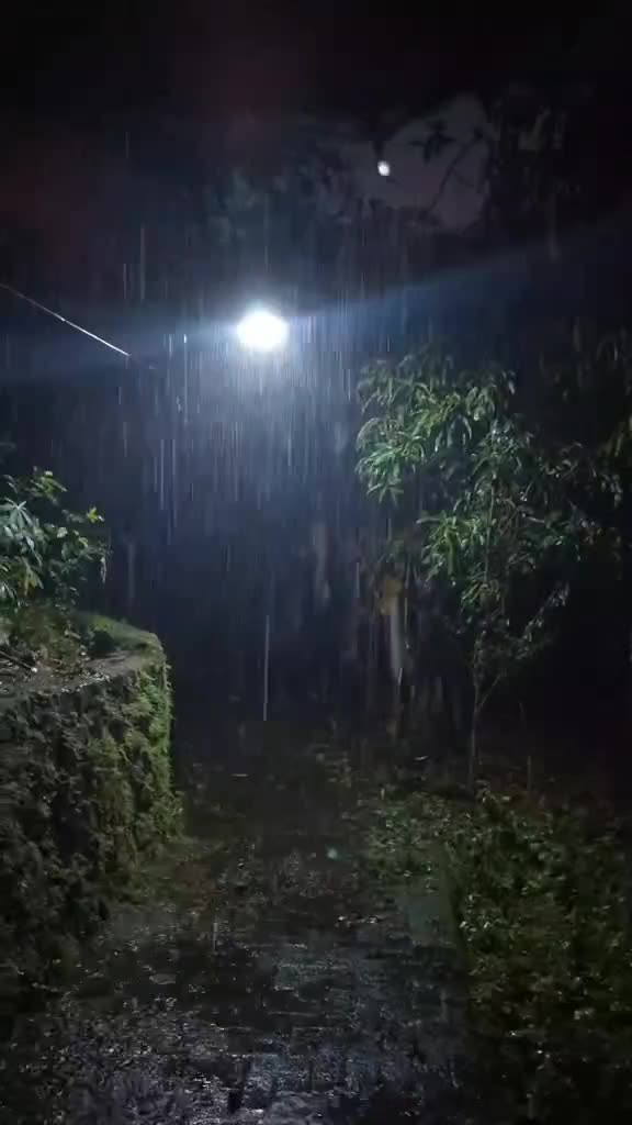 nyaman banget ujan malem2 di desa 
 #RCTIPlus #HOTrctiplus #fyp #nightrain #rain #RCTIoke 