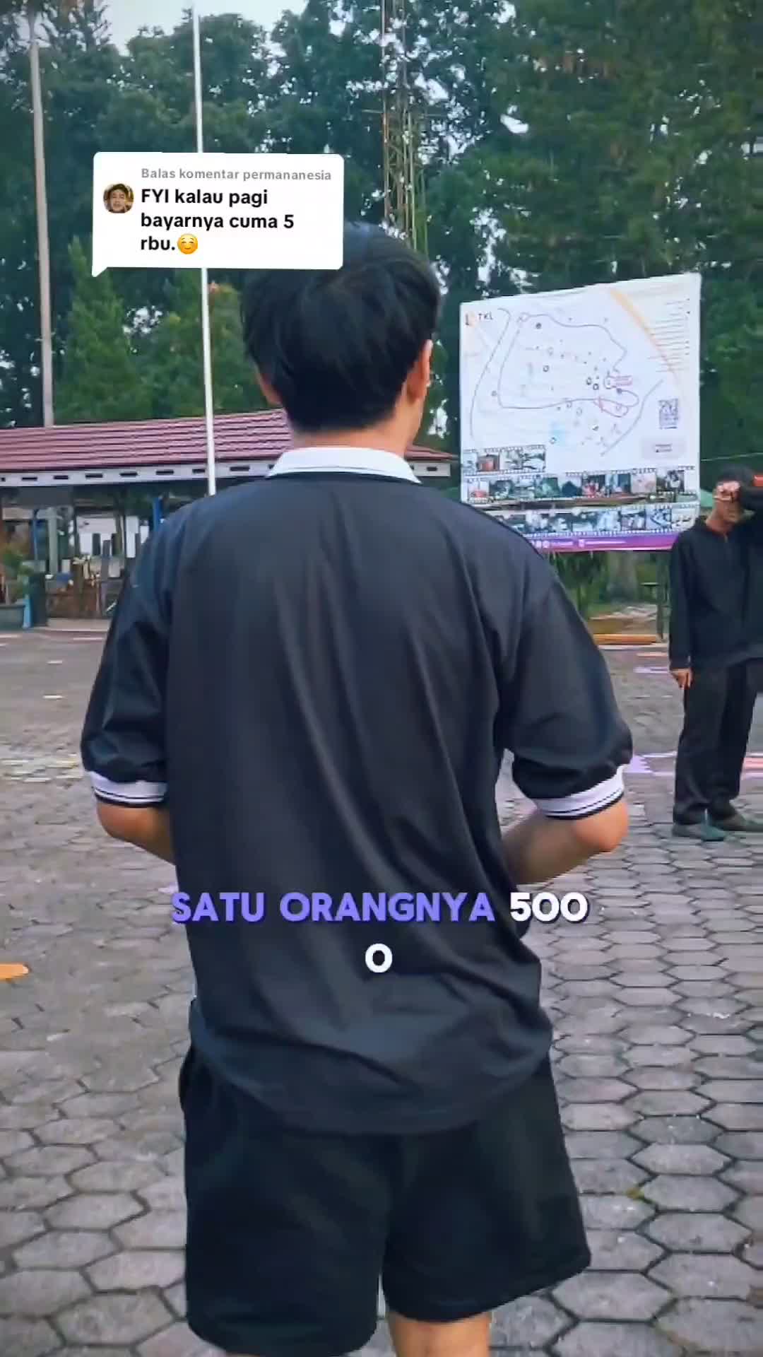 Masuk taman kyai langgeng magelang sebelum jam 7pagi cuma 5rb 