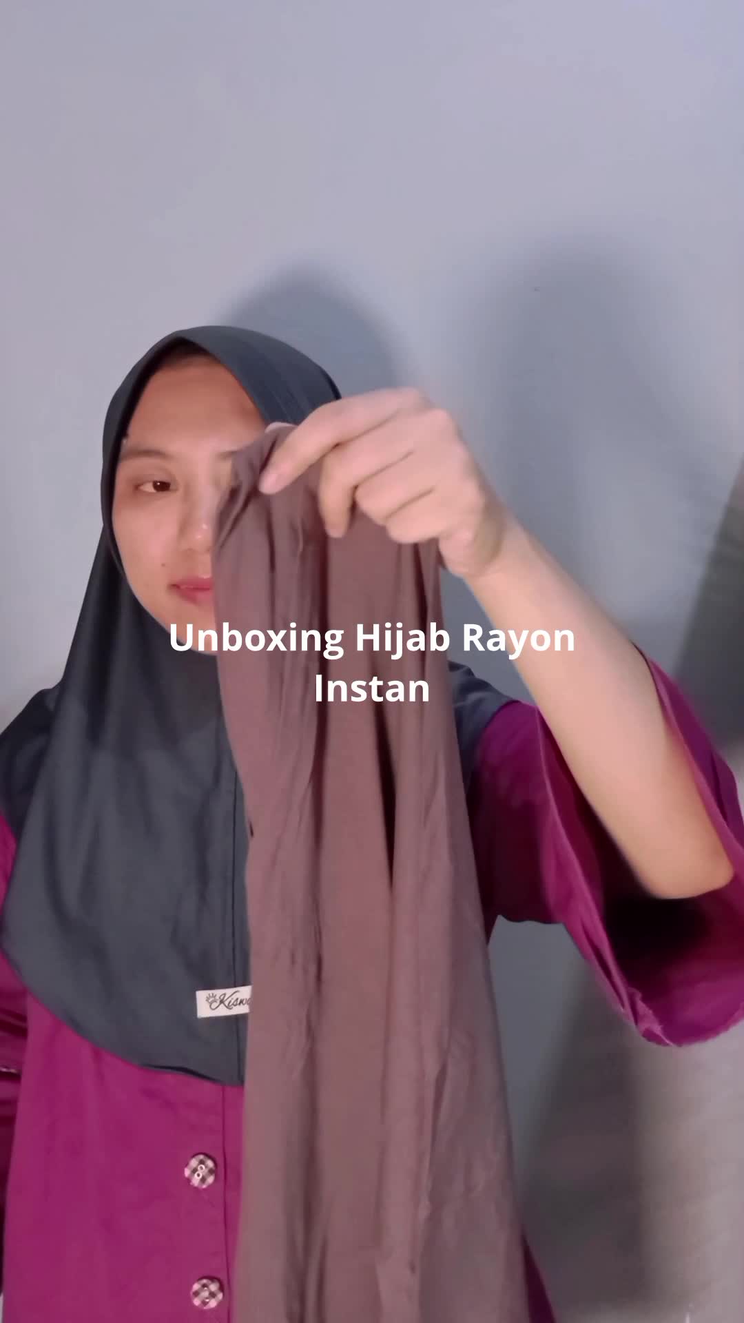 unboxing hijab rayon instan