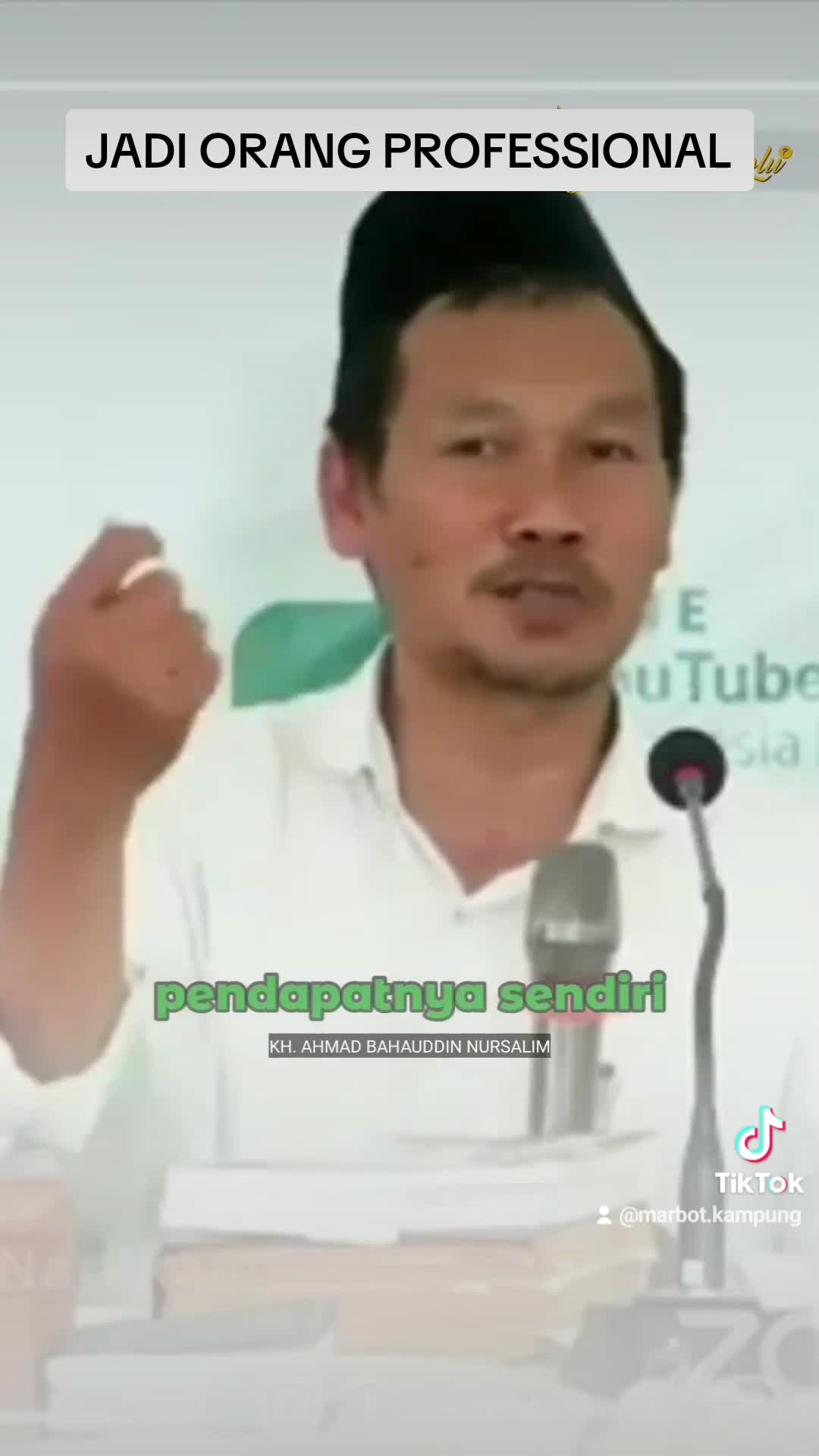 Jadi Orang Professional