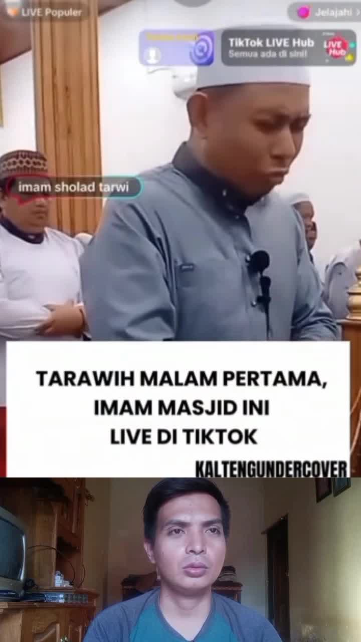 tarawih malam pertama 
imam masjid ini live t1kt0k 😬 #fypシ゚viral  #viralvideo  #viralshort 