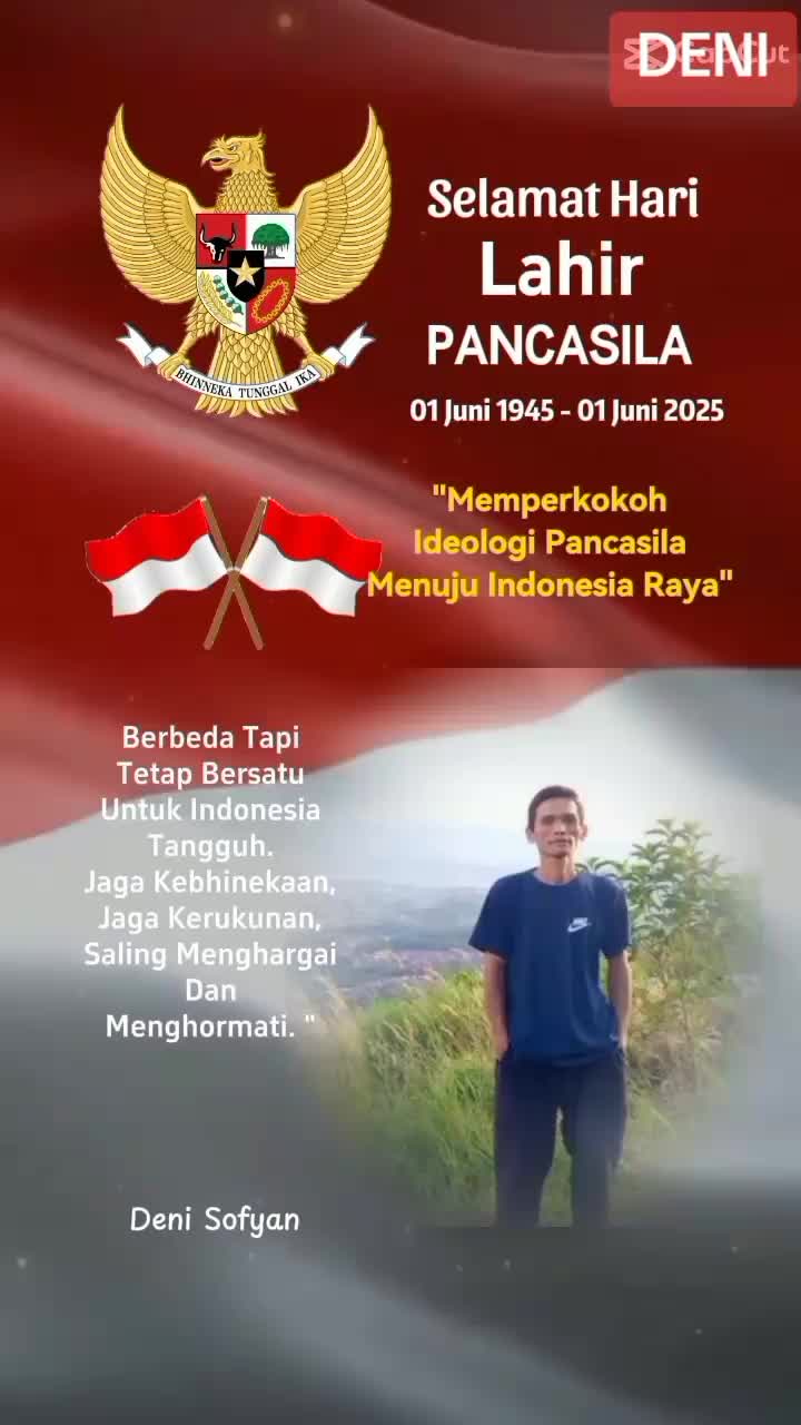 SELAMAT HARI LAHIR PANCASILA 
Walaupun berbeda -beda tetapi tetap 1 tujuan 