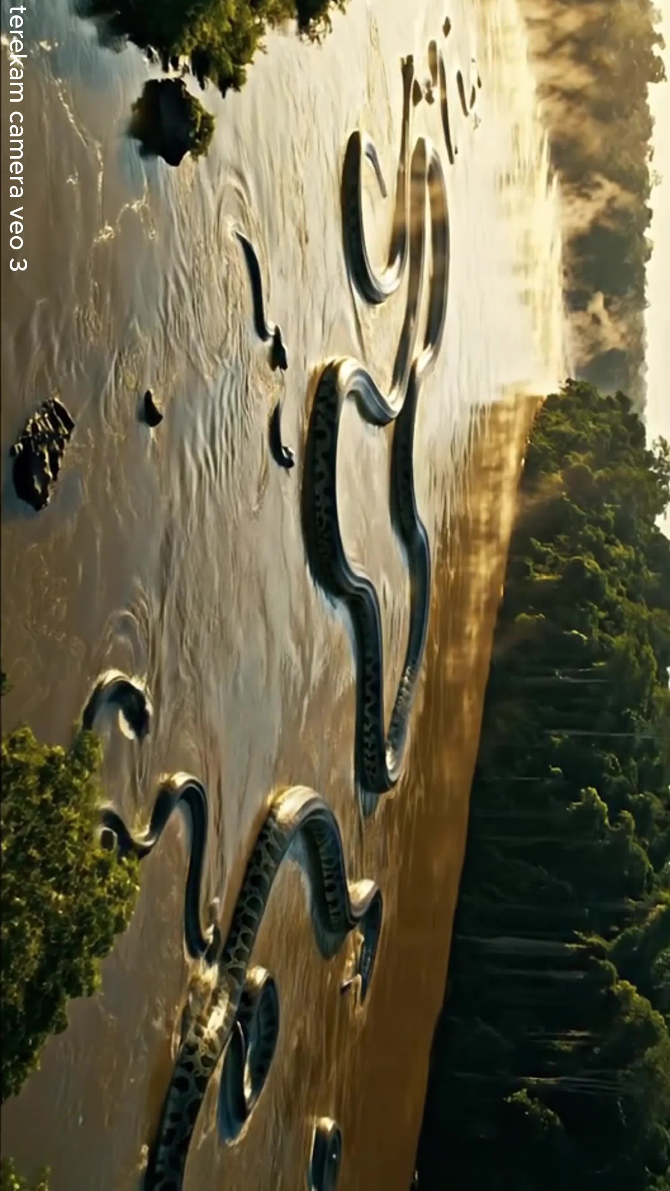 Ular Jumbo Terekam Kamera Drone Veo 3 #ular #jumbo #drone