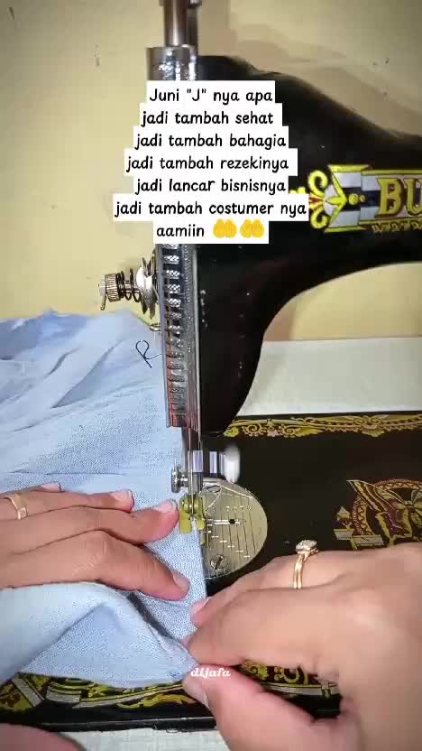 Juni "J" nya tambah segala-gala #penjahit #fyp 