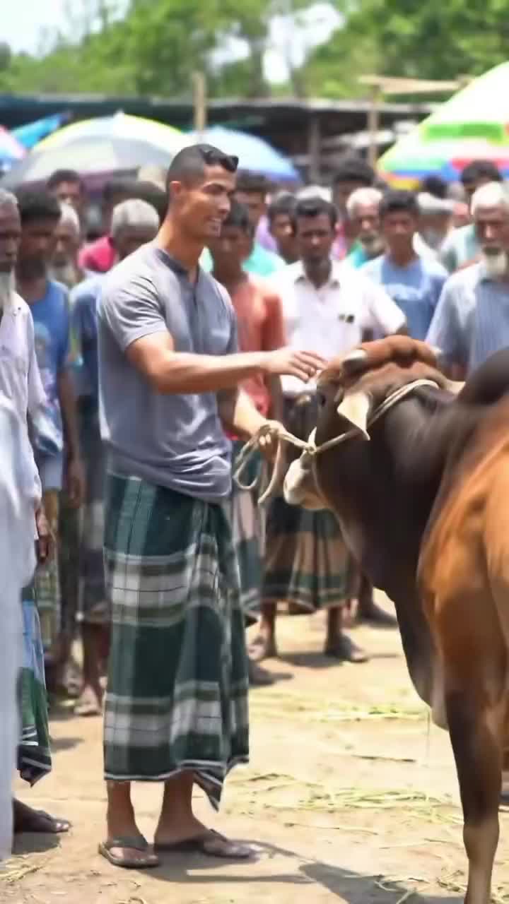 just kidding 🤟🤣#AI #Ronaldo #cr7 #funnyvideo #untuk kurban Iedul Adha 