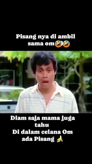 pisang nya di ambil sama om 🤣 #video lucu 