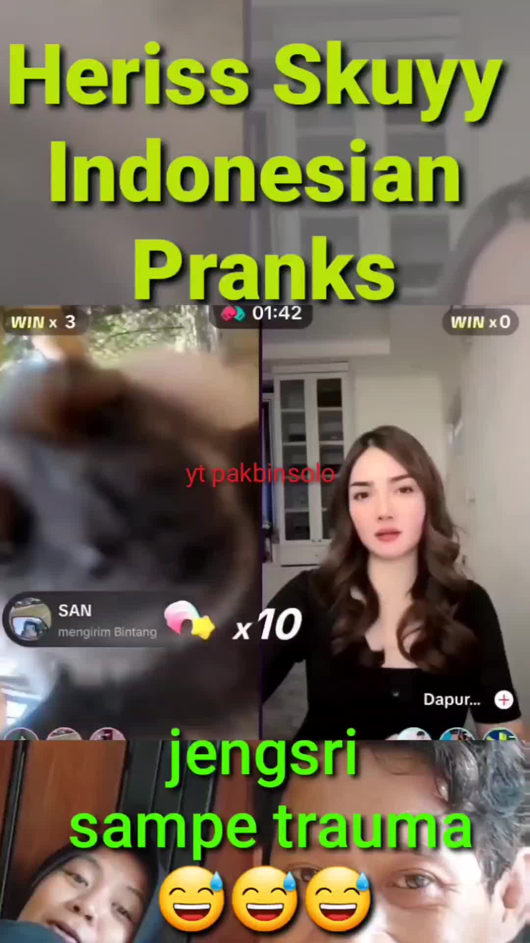 jengsri sampe trauma #herissskuy #prank #reaction #fyp #trending #lucu 