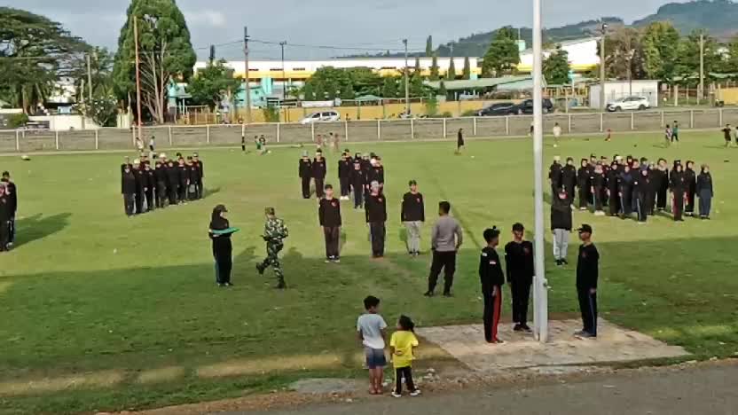 persiapan 17 Agustus 2024 di lapangan persesos Sorowako