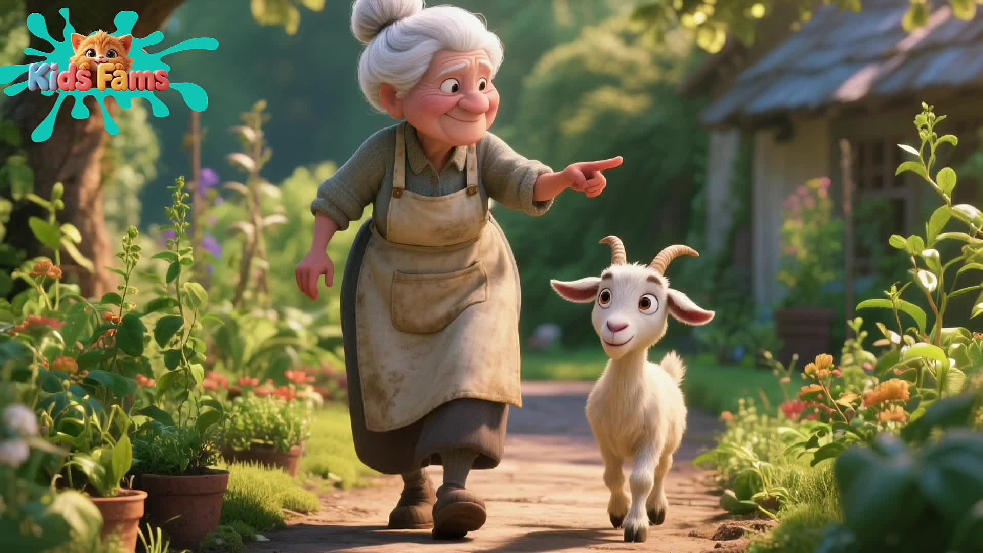 nenek dan kambing  #MyFirstVideoOnHot+  #CeritaAnak​ 