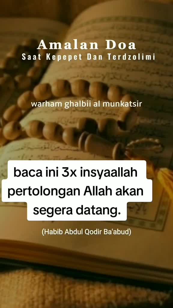 Amalan Do'a saat Kepepet dan Terdzolimi
