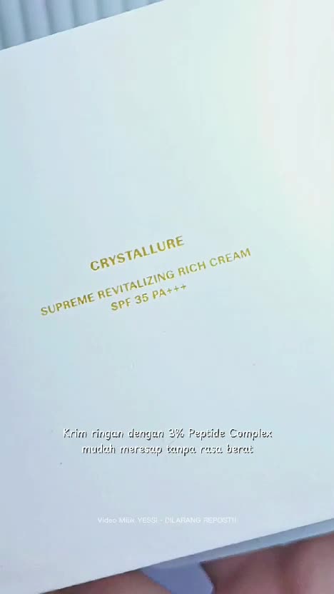 Kulit terlindungi dan terawat sekaligus dalam 1 produk? Yes, Crystallure Rich Cream jawabannya! 💖
🎀🍓

🎀🍓

#CrystallureRichCream #PeptideComp