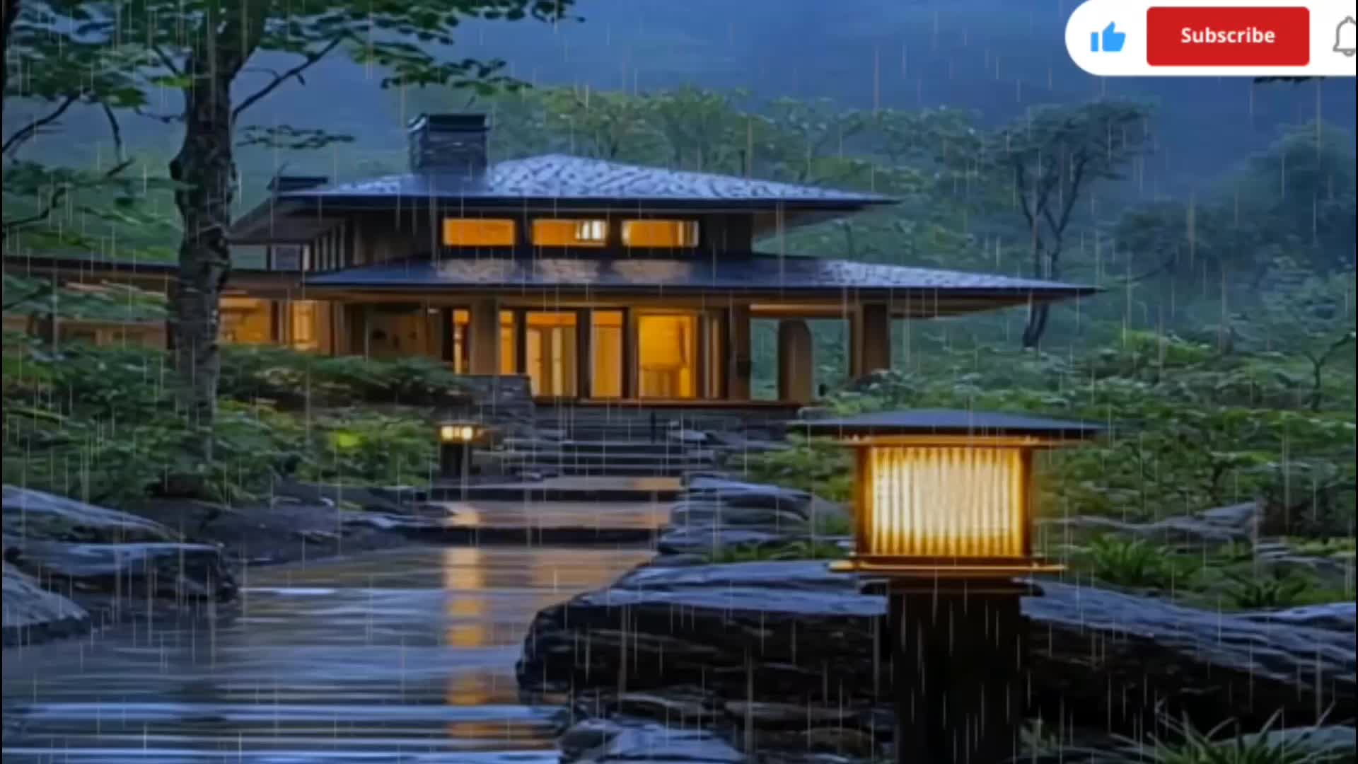 suara hujan dan burung  di rumah tengah hutan.. #fyp #relaksasi  
