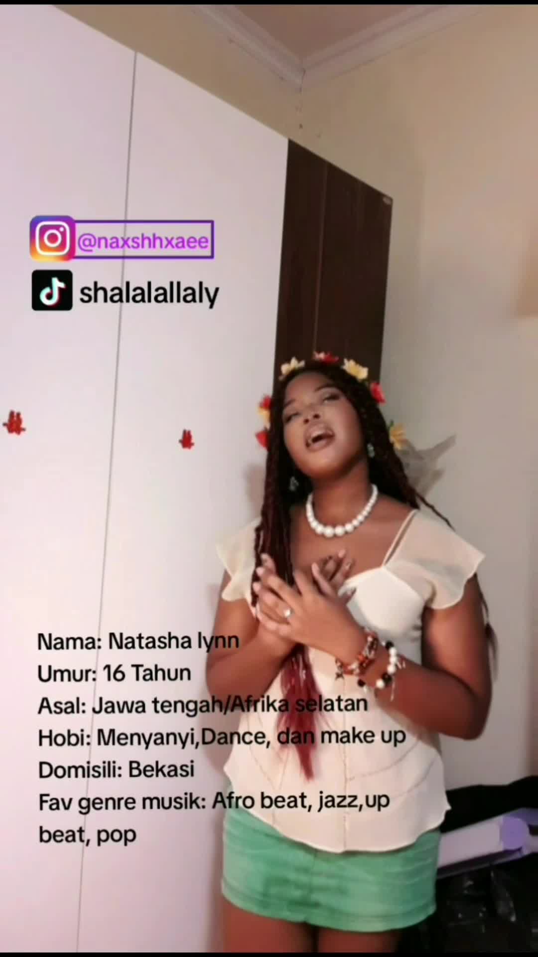 IDOL_XIV NATASHA LYNN 
UMUR: 16 TAHUN
DOMISILI: BEKASI 
JUDUL LAGU: JANJI KITA