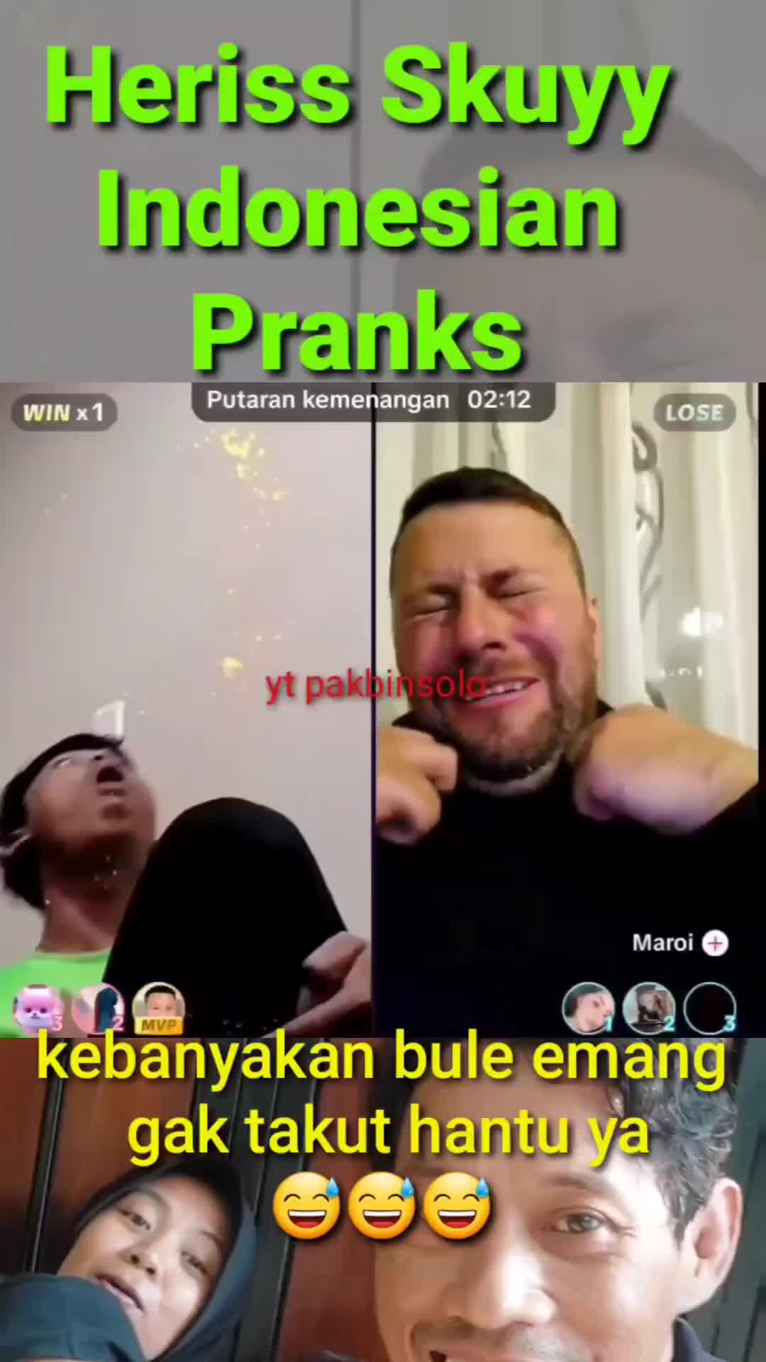 jangan nangis bang bule #herissskuy #prank #reaction #fypシ゚viral #trending #funny 