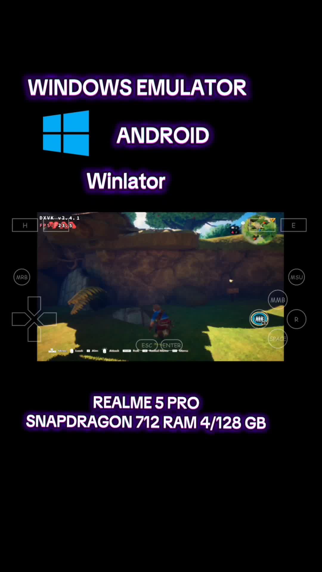 Maen Game PC di hp android?! Tes Winlator oceanhorn 2 di hp REALME 5 PRO Snapdragon 712 ram 4/128 GB  #winlator #androidgaming  #emulatorwib