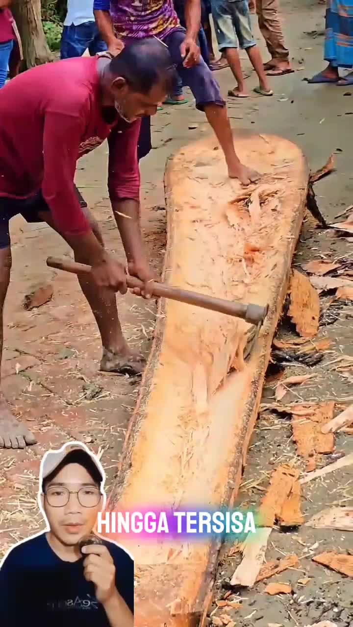 Hanya dari sebatang pohon palem, jadilah dua perahu yang siap pakai  #shorts  #RCTIshorts 