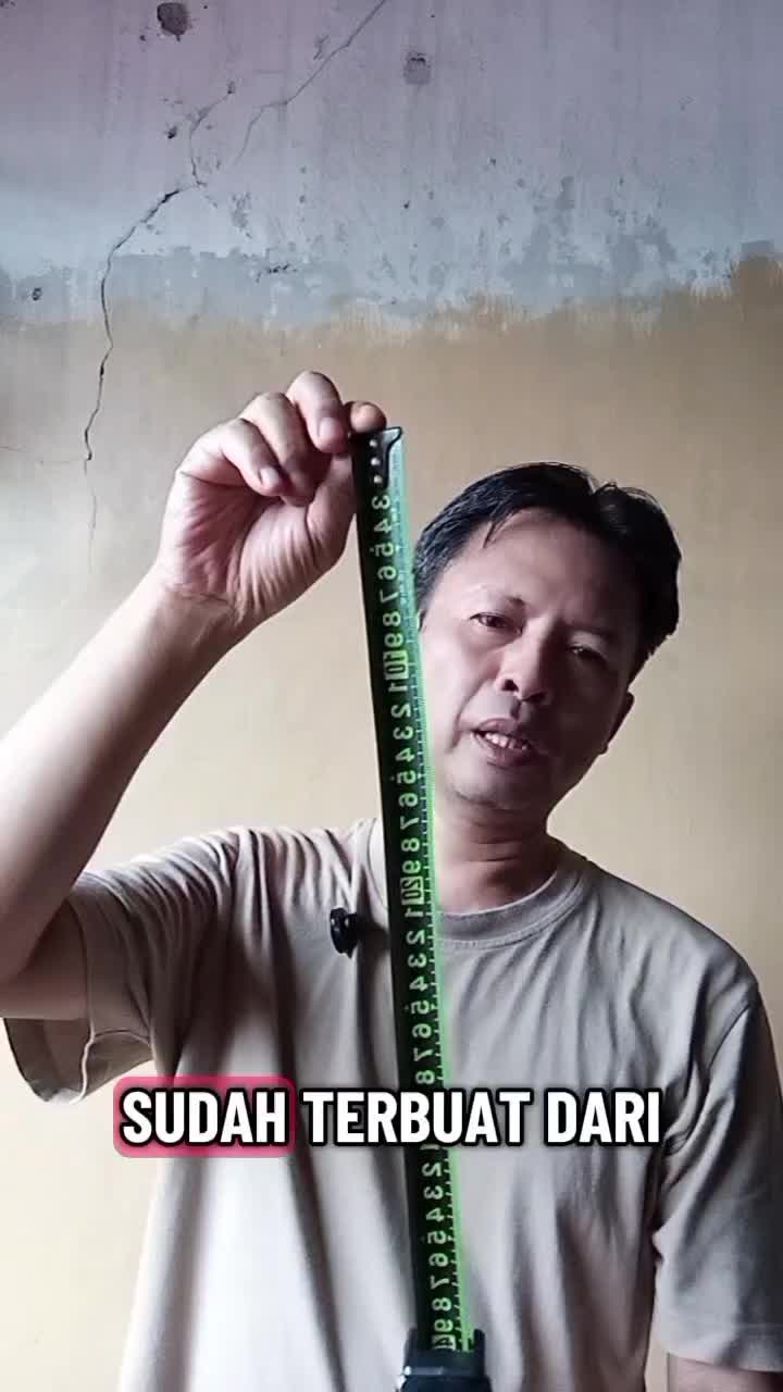Cara ukur jarak atap dengan lantai
 #meteran
