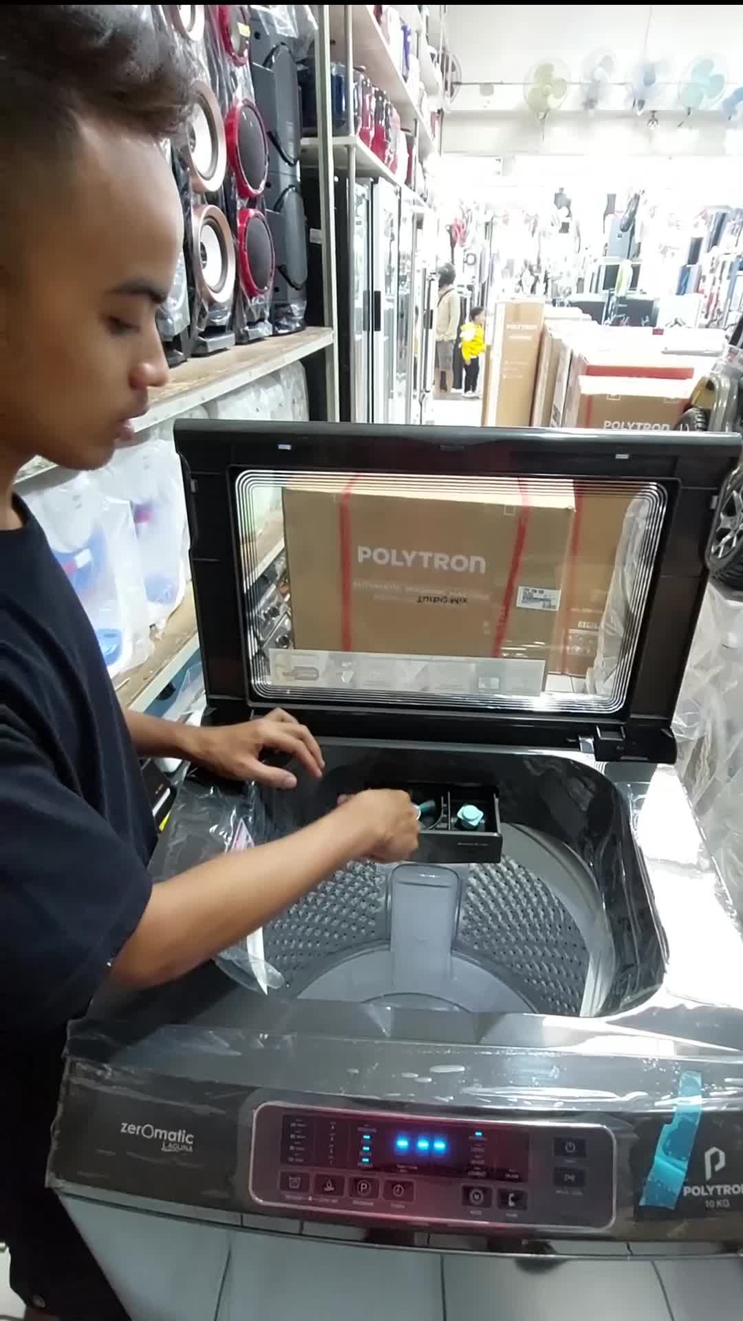 Mesin cuci polytron PWM1028
 #Mesin cuci