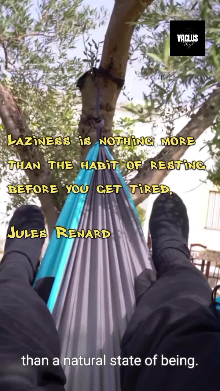 Laziness is nothing more than the habit of resting before you get tired.

Jules Renard

