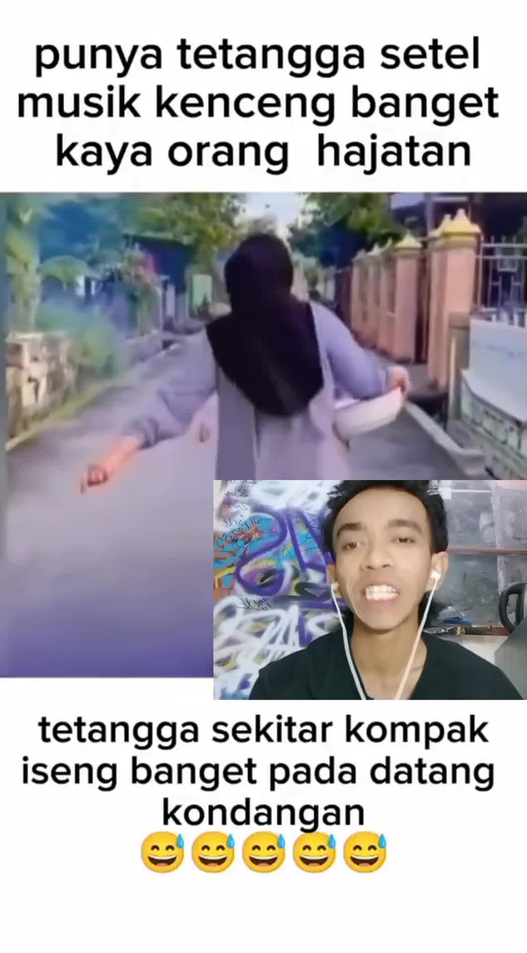 tetangganya iseng banget pada Dateng komdadangan mendadak 😭😂 #duett #reactiont #humor #virall 