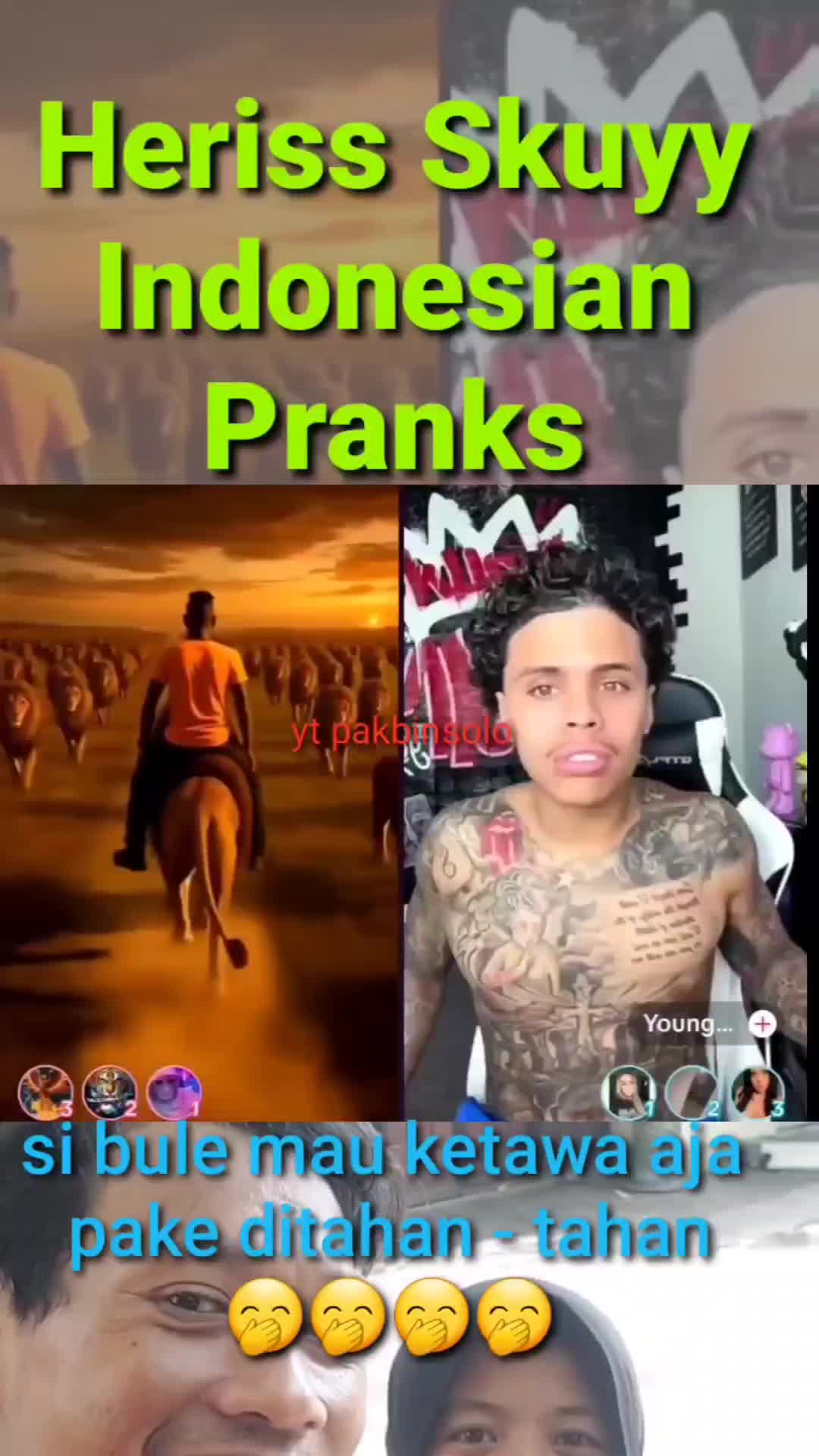 bulenya malu mau ketawa #herissskuy #prank #fypシ゚viral #reaction #trending 