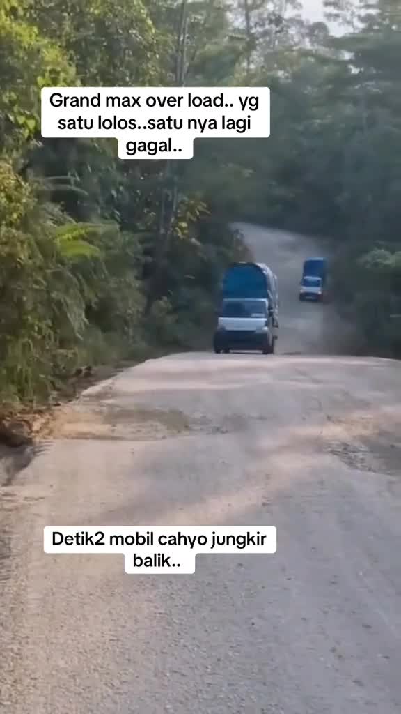 keberatan muatan jadi gak kuat nanjak