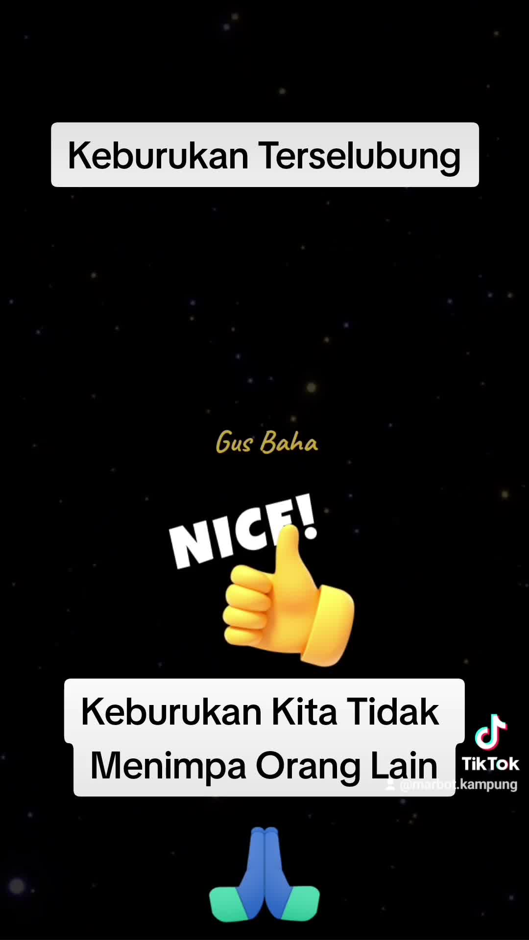 Keburukan Kita Tidak Menimpa Orang Lain