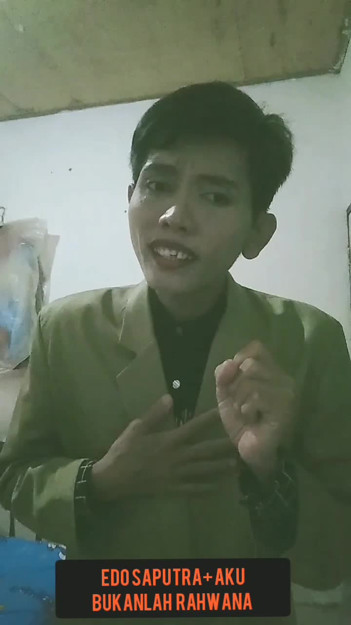 Edo Saputra umur 28 thn Palembang provinsi Sumatera Selatan judul aku bukanlah Rahwana kerja jualan manisan sembako  #Onlineauditionkdi2025 