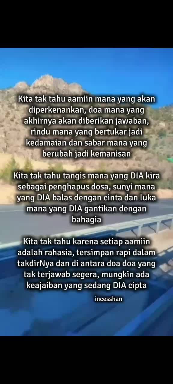 kita tak tahu #AAMIIN 