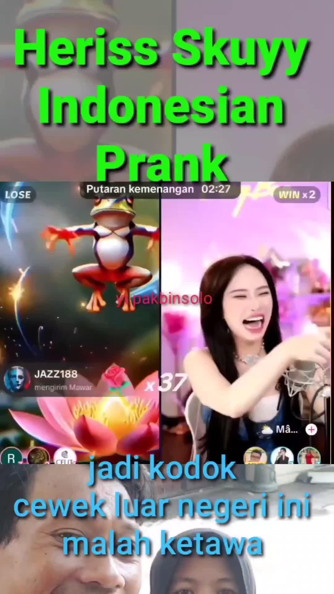 jadi kodok malah ketawa #herissskuy #prank #reaction #fypシ゚viral #trending 